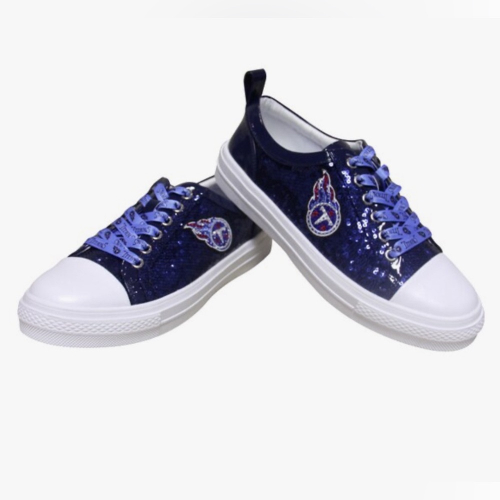 NWOT Tennessee Titans Sequin Sneakers